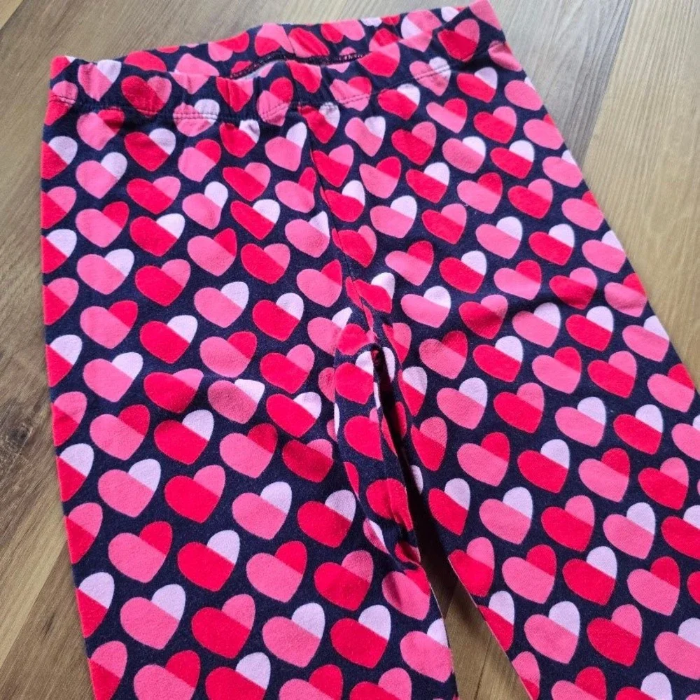 Gymboree Heart Outfit Set‎ Kids Size 12 White Pink Red Sequin Heartcore Coquette